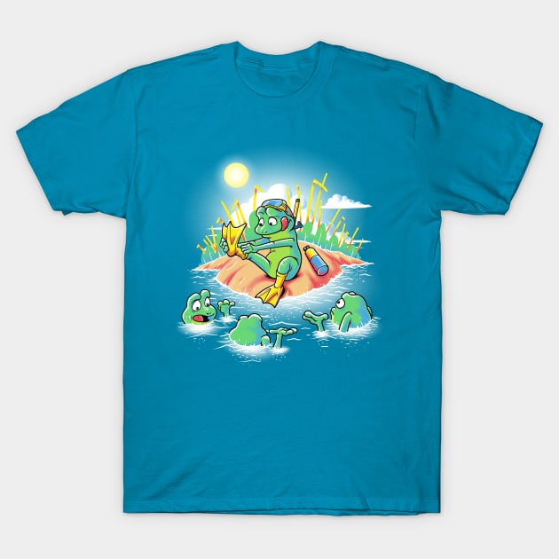 City Frog T-Shirt by Cromanart